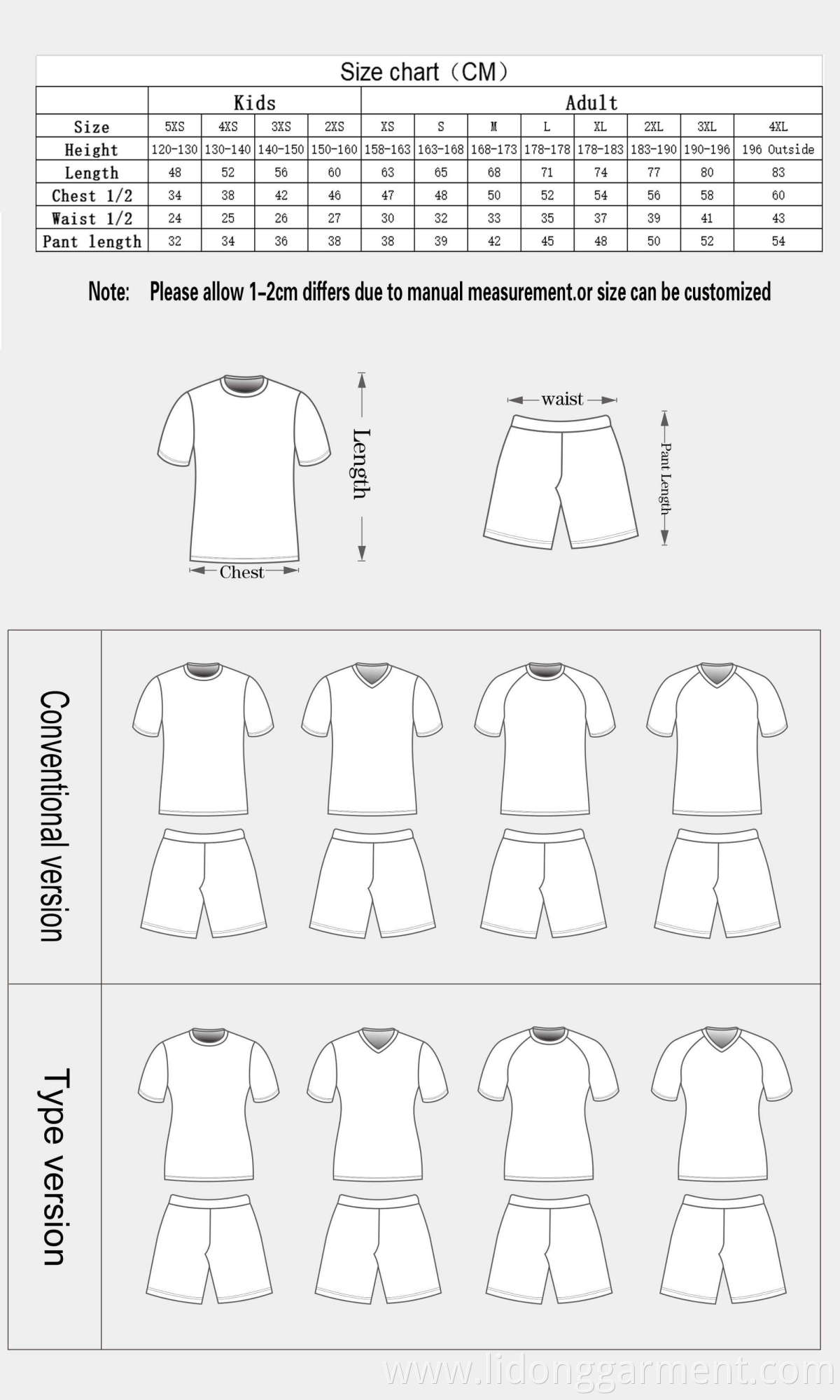 100% polyester Digital Sublimation Printing Cheap football Jersey custom soccer uniform sets